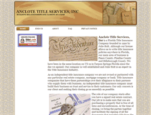 Tablet Screenshot of anclote-title.com